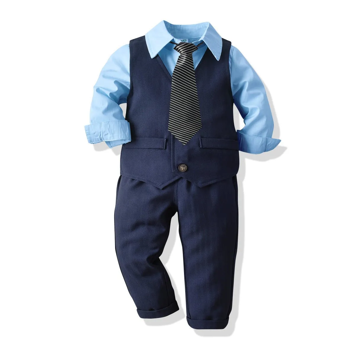 Boy's 4-Piece Classic Tie Gentleman Suit