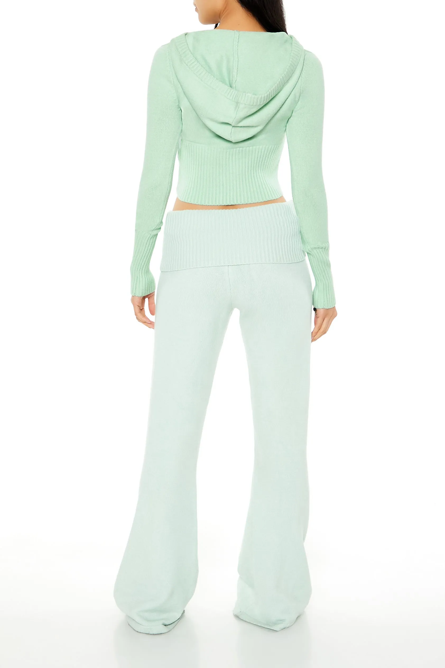 Chandail en tricot côtelé avec glissière