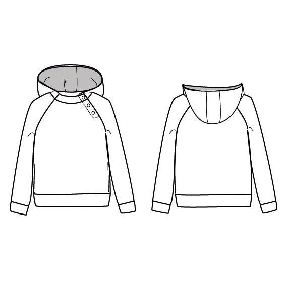 CHARLIE hoodie - Unisex 3/12 - PDF Sewing Pattern