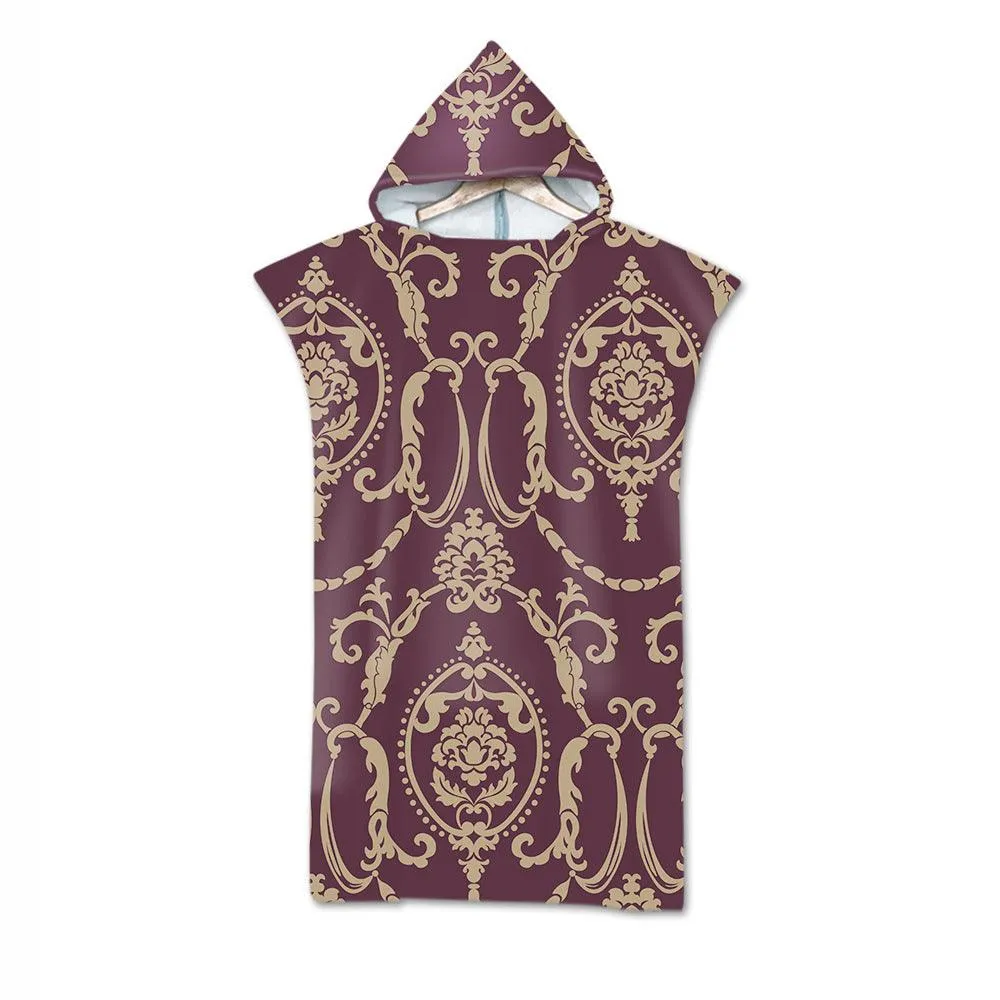 Cloak Geometric Print Hooded Towel