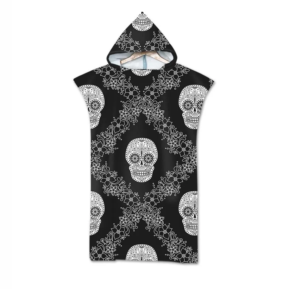 Cloak Geometric Print Hooded Towel