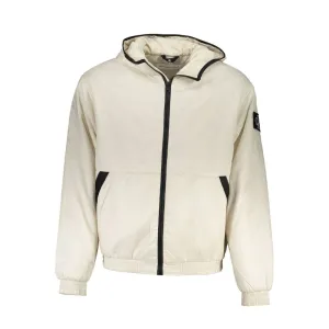 Elegant Beige Hooded Jacket  Timeless Outerwear