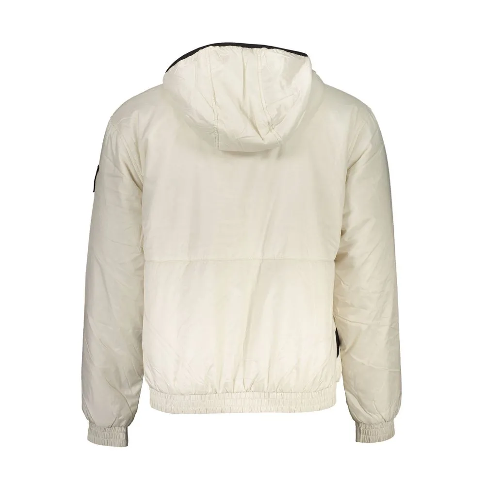 Elegant Beige Hooded Jacket  Timeless Outerwear