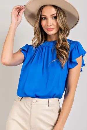 Flirty Ruffle Sleeve Top