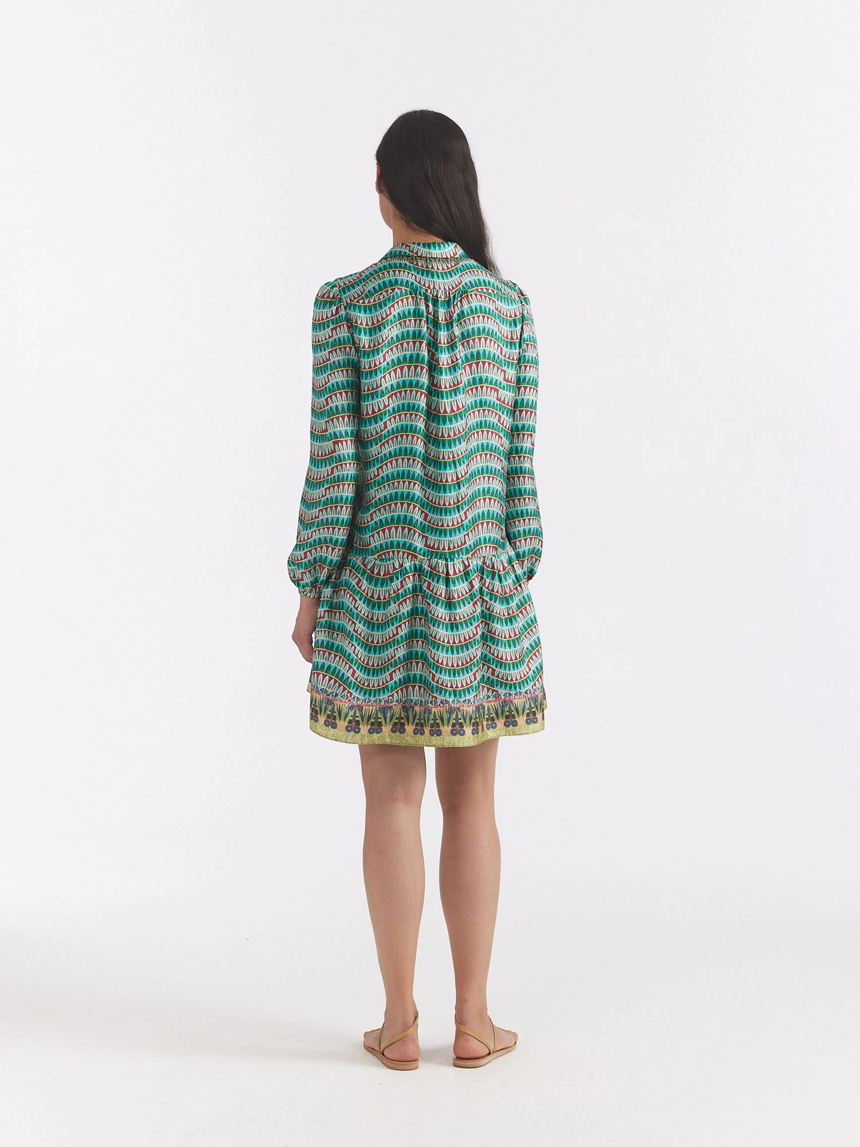Jas Dress in Amulet Border