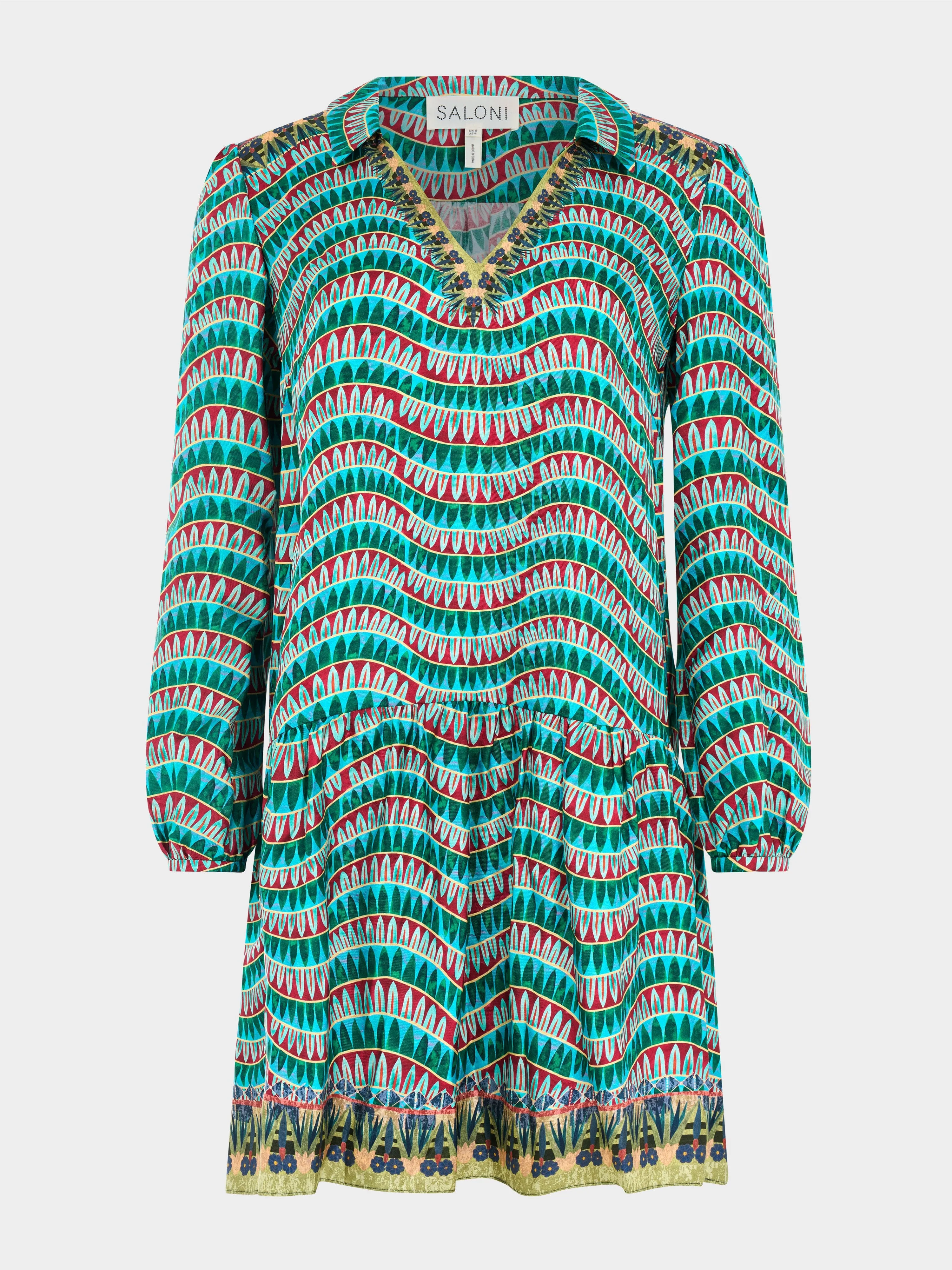 Jas Dress in Amulet Border