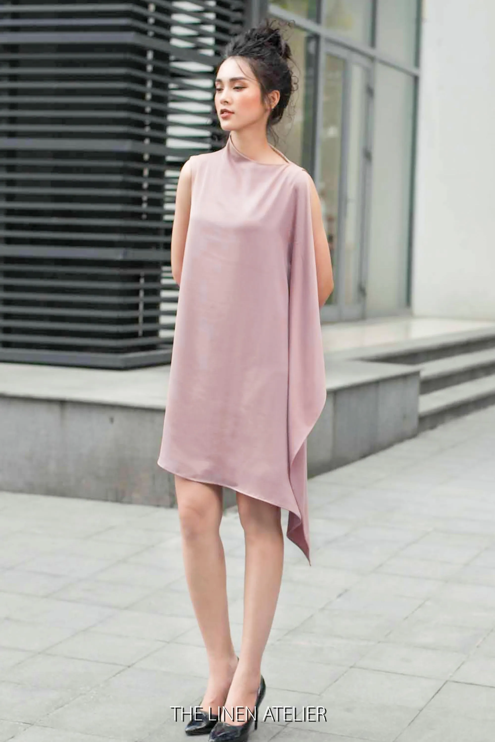 KATEE Women Silk Tunic Dress