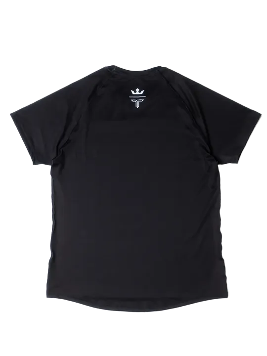 PFL Red Logo Raglan Top - Black
