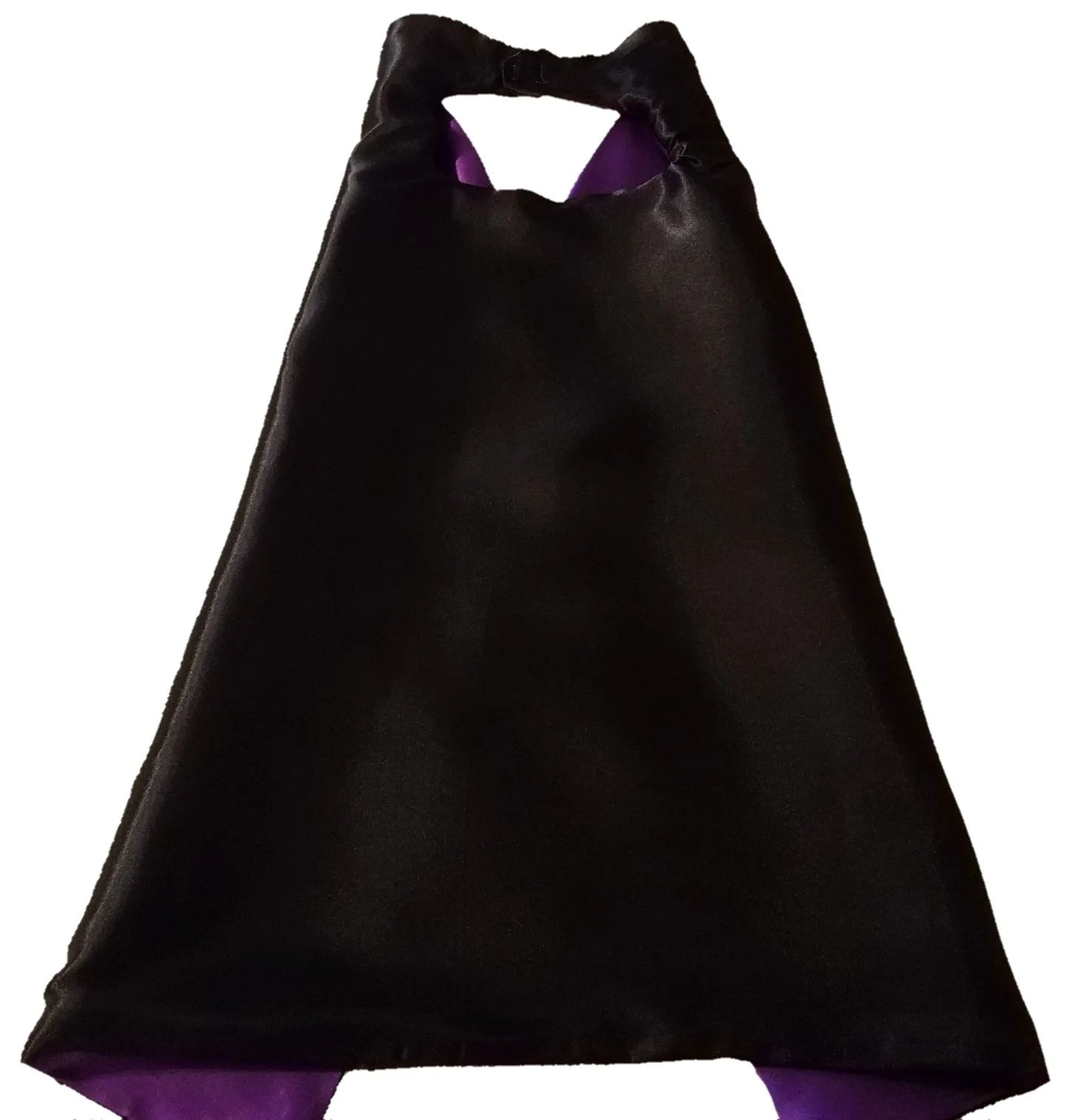 Plain Black and Purple Reversible Superhero Cape