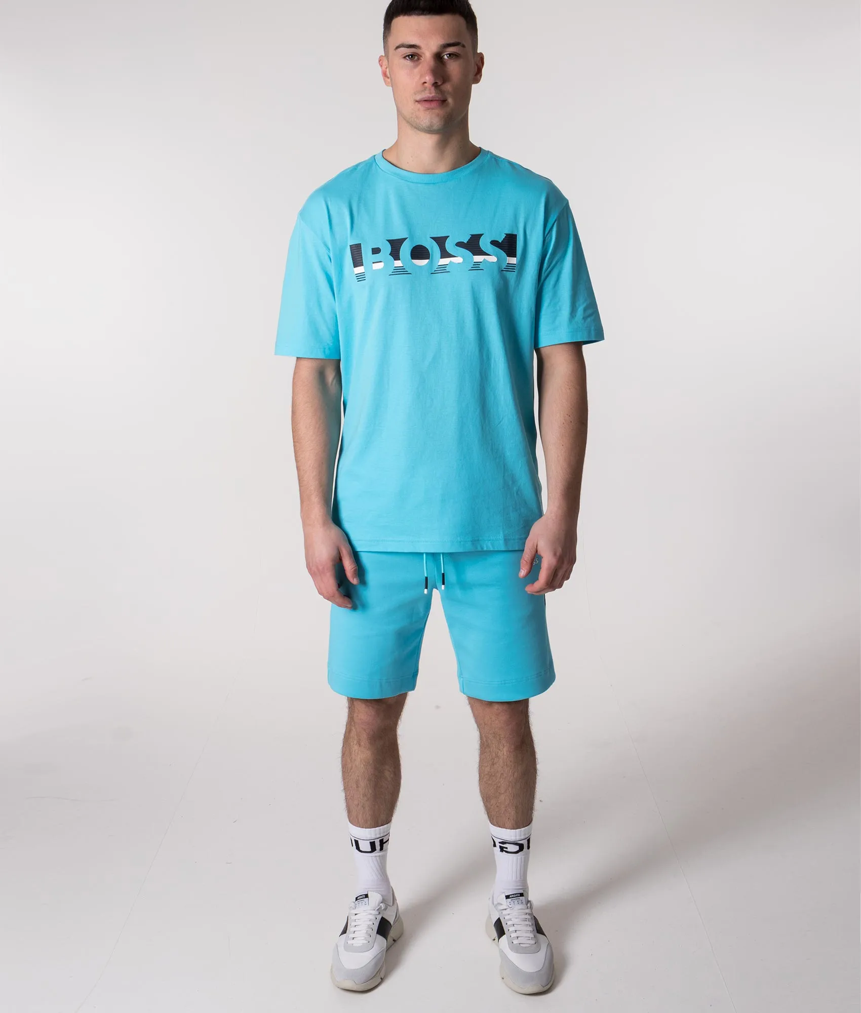 Relaxed Fit  Colour-Block Logo T-Shirt