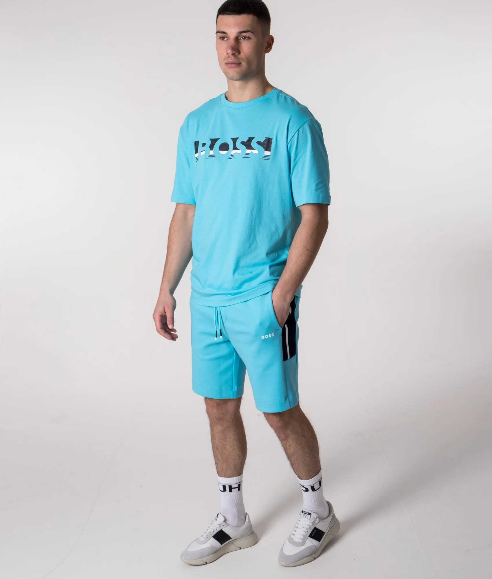 Relaxed Fit  Colour-Block Logo T-Shirt