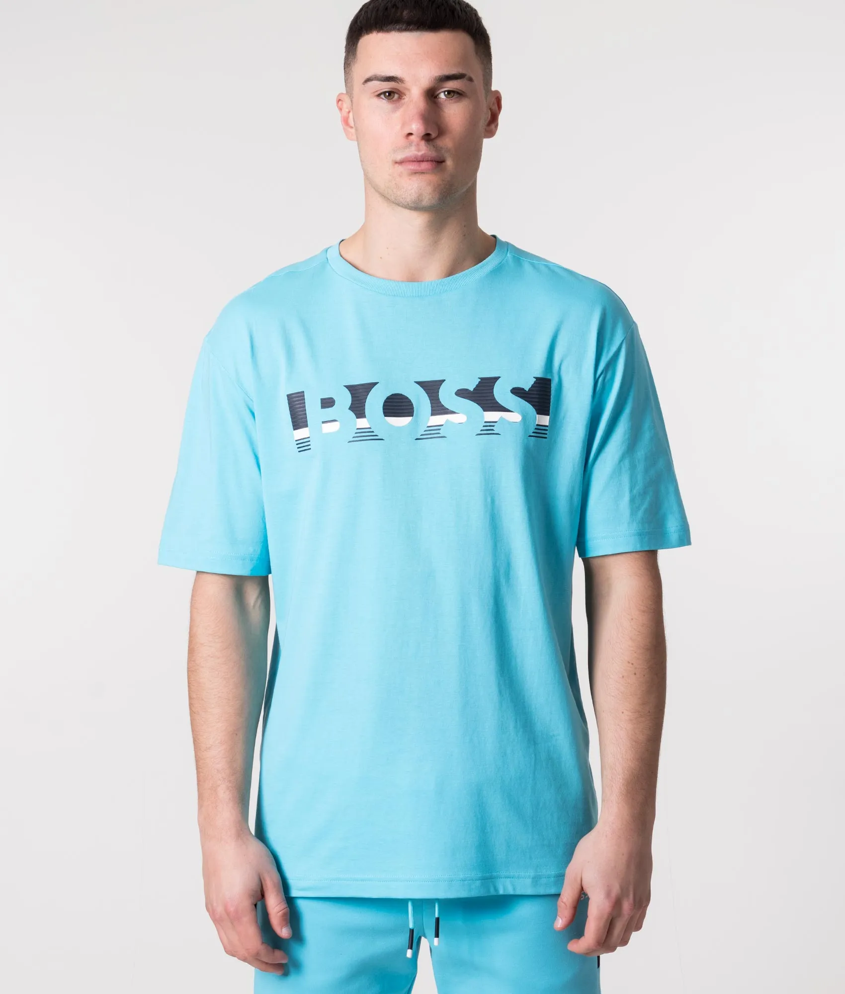 Relaxed Fit  Colour-Block Logo T-Shirt