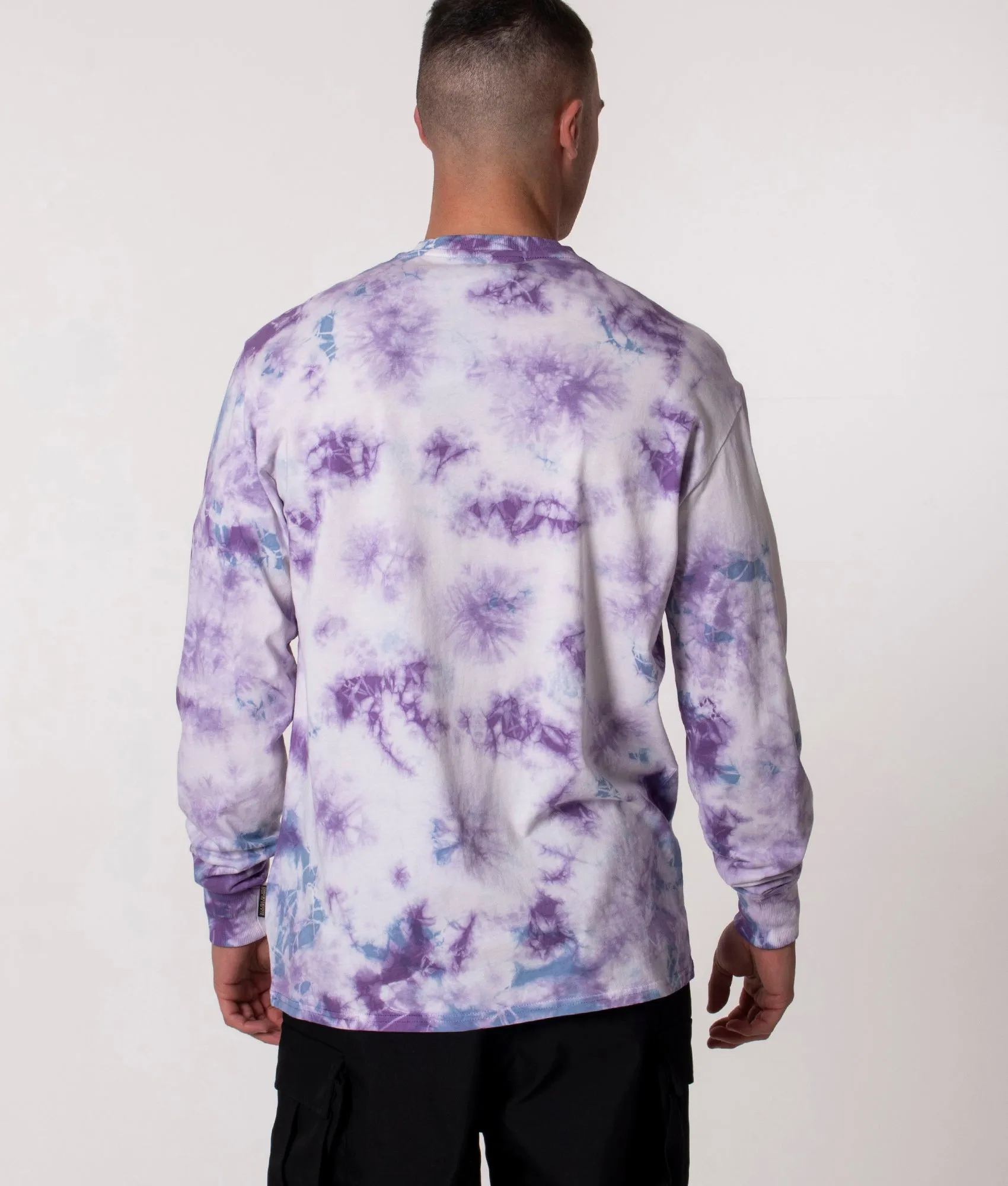 Relaxed Fit Long Sleeve Plan T-Shirt