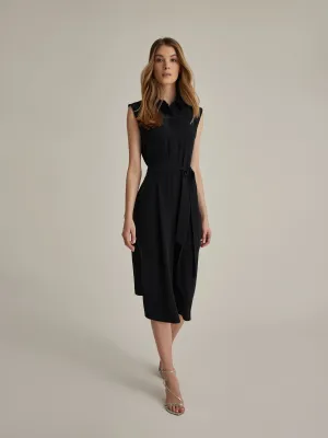 Silk shirt dress